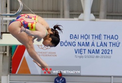 Hình ảnh Ngô Phương Mai đoạt huy chương nhảy cầu thứ hai tại SEA Games 31
