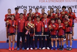 Bóng chuyền nữ Việt Nam giành HCB SEA Games vẫn đứng sau Indonesia