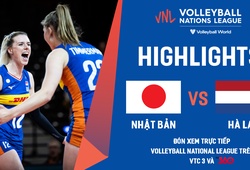 Highlights bóng chuyền nữ | Nhật Bản vs Hà Lan | giải Volleyball Nations League 2022