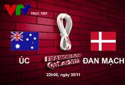 Link xem trực tiếp Úc vs Đan Mạch 22h hôm nay, bảng D World Cup 2022