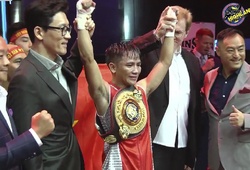 Chùm ảnh: Lê Hữu Toàn bảo vệ đai boxing WBA Châu Á trước đối thủ Philippines