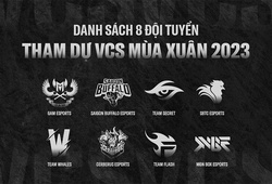 Đội hình VCS Mùa Xuân 2023: Danh sách tham dự chính thức