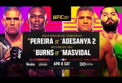 Lịch thi đấu UFC 287: Alex Pereira vs. Israel Adesanya 2