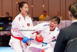 Cú nhảy 3 hạng cân giành HCV SEA Games 32 ngoạn mục của võ sĩ Karate Đinh Thị Hương