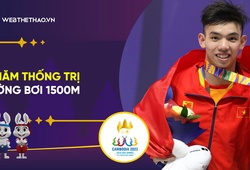 Huy Hoàng giành HCV, Việt Nam thống trị đường bơi 1500m 10 năm liền | SEA Games 32
