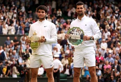 Bảng xếp hạng ATP Tour sau Wimbledon 2023: Alcaraz bỏ xa Djokovic