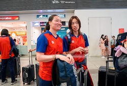 Chùm ảnh đội tuyển bóng chuyền nữ có mặt tại sân bay, sẵn sàng chuyến hành quân lịch sử đến Pháp