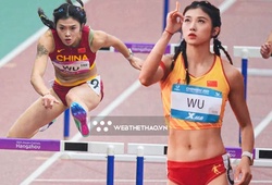 Hot-girl điền kinh Trung Quốc Wu Yanni "đại náo" đường chạy 100m rào ASIAD 19