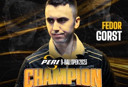 Khiến Feliciano "tâm phục khẩu phục", Fedor Gorst vô địch Peri 9-Ball Open 2023