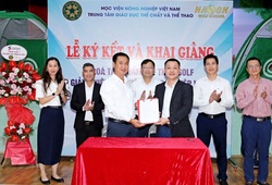 Học viện Nông Nghiệp Việt Nam phối hợp HV Nason đưa golf vào giảng dạy