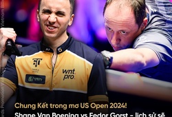 TRỰC TIẾP Chung kết US Open Pool Championship 2024: Shane Van Boening vs Fedor Gorst