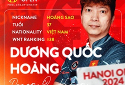 Hoàng sao là suất Wildcard cuối cùng của đội châu Á dự Reyes Cup 2024