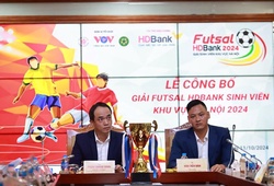 12 đội bóng tham dự giải futsal sinh viên khu vực Hà Nội 2024