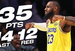 Ba trận bỏ túi 3 triple-double, LeBron James làm nên lịch sử NBA ở tuổi 39