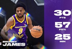 Con trai LeBron James bùng nổ ở NBA G-League, lập kỷ lục cá nhân mới với đội hai Lakers