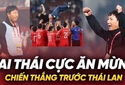 Hai thái cực cảm xúc khác nhau của HLV Kim Sang Sik ở hai chiến thắng trước Thái Lan