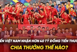 Tuyển Việt Nam nhận hơn 40 tỷ đồng tiền thưởng, chia thưởng thế nào?