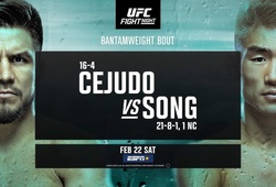 Trực tiếp UFC: Henry Cejudo vs. Song Yadong