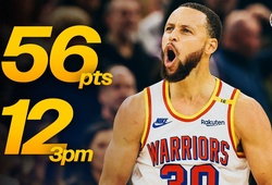 Stephen Curry ghi 56 PTS với 12 quả 3 điểm: Warriors tiếp tục bay cao cùng Jimmy Butler