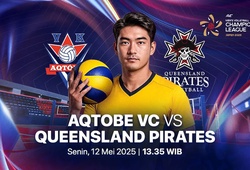 Link trực tiếp giải bóng chuyền AVC Champions League: Aqtobe VC vs Queensland Pirate