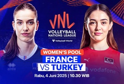 Link trực tiếp giải bóng chuyền VNL 2025 hôm nay: Pháp vs Thổ Nhĩ Kỳ