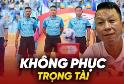 HLV Văn Sỹ Sơn không phục trọng tài, nhận định đội rớt hạng V.League