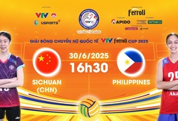 Link trực tiếp bóng chuyền VTV Cup hôm nay 30/6: Tứ Xuyên vs Philippines