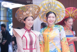 Bích Thuỷ gây ấn tượng mạnh trong tà áo dài, toả sáng màn trình diễn hoa khôi VTV Cup 2025