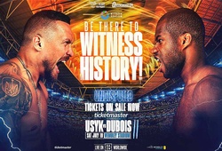 CHÍNH THỨC chốt lịch trình sự kiện thống nhất đai Usyk vs Dubois 2