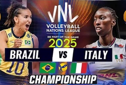 Link trực tiếp Chung Kết bóng chuyền VNL 2025 hôm nay: Brazil vs Ý
