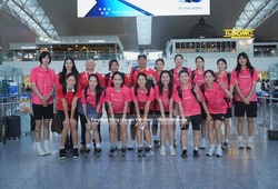 Đội tuyển bóng chuyền nữ Việt Nam khởi hành tới Thái Lan sẵn sàng cho giải vô địch thế giới