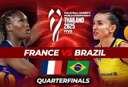 Link trực tiếp tứ kết giải bóng chuyền vô địch thế giới hôm nay: Brazil vs Pháp