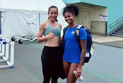 Huỳnh Thị Mỹ Tiên thi đấu cùng đương kim vô địch thế giới trên đường chạy 100m vượt rào 