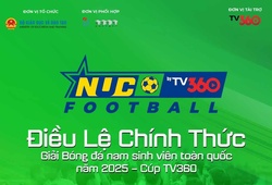 Điều lệ Giải Bóng đá nam sinh viên toàn quốc năm 2025 – Cúp TV360