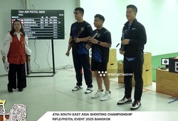 Phạm Quang Huy tiếp tục có HCĐ ở giải Bắn súng Đông Nam Á 2025