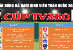 8 đội bóng miền Trung tranh tài ở vòng loại Giải bóng đá nam sinh viên toàn quốc năm 2025 - Cúp TV360