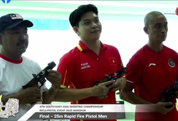 Bắn súng Việt Nam có thêm HCV khi áp đảo nội dung 25m súng ngắn bắn nhanh ở giải Đông Nam Á