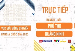Link trực tiếp VCK bóng chuyền hạng A hôm nay: Quảng Ninh vs Phú Thọ