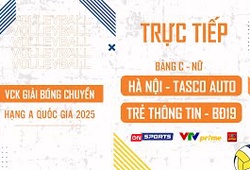 Link trực tiếp VCK bóng chuyền hạng A hôm nay: Hà Nội Tasco Auto vs Trẻ Binh Chủng Thông Tin - BĐ19