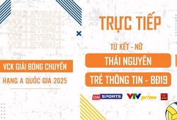 Link trực tiếp tứ kết giải bóng chuyền hạng A hôm nay: Thái Nguyên vs Trẻ Thông Tin - BĐ19