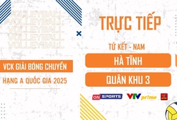 Link trực tiếp tứ kết giải bóng chuyền hạng A hôm nay: Hà Tĩnh vs Quân Khu 3