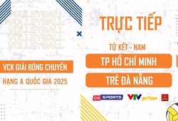 Link trực tiếp tứ kết giải bóng chuyền hạng A hôm nay: Tp.HCM vs Trẻ Đà Nẵng