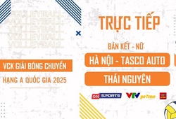 Link trực tiếp bán kết giải bóng chuyền hạng A hôm nay: Hà Nội Tasco Auto vs Thái Nguyên