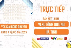Link trực tiếp bán kết giải bóng chuyền hạng A hôm nay: VLXD Bình Dương vs Hà Tĩnh