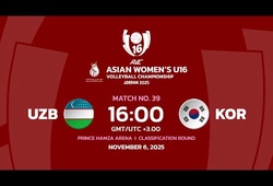 Link trực tiếp giải bóng chuyền U16 vô địch châu Á: Hàn Quốc vs Uzbekistan