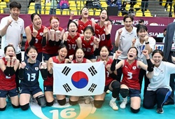 Hàn Quốc ngược dòng biến Nhật Bản thành nhà cựu vô địch bóng chuyền U16 châu Á