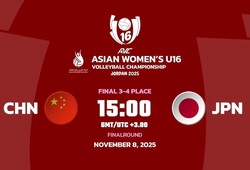 Link trực tiếp tranh hạng 3 giải bóng chuyền U16 vô địch châu Á: Trung Quốc vs Nhật Bản