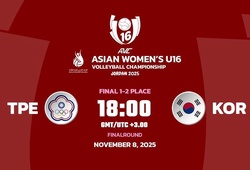 Link trực tiếp chung kết giải bóng chuyền U16 vô địch châu Á: Hàn Quốc vs Đài Bắc Trung Hoa