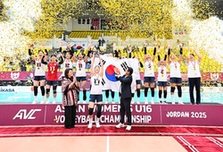 Hàn Quốc vô địch sau 5 set nghẹt thở giải bóng chuyền nữ U16 vô địch châu Á
