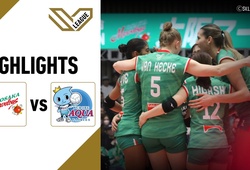 Highlight bóng chuyền VĐQG Nhật Bản: Osaka Marvelous vs Aqua Kurobe